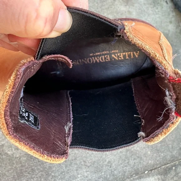 Allen Edmonds Brown Chelsea Boots 13 - Picture 8 of 11